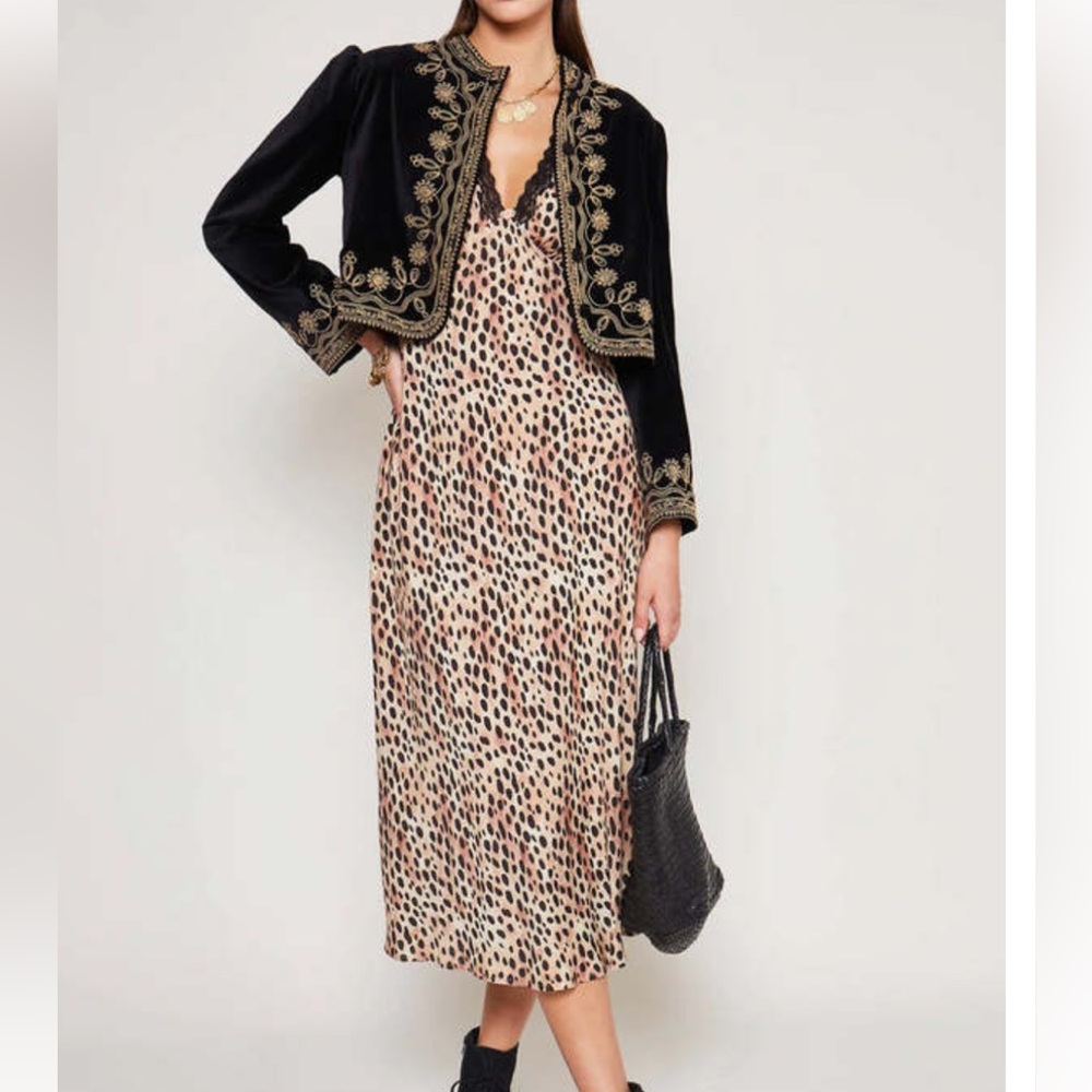 🐆 RIXO Clarice Leopard Dress NWT - Picture 4 of 8